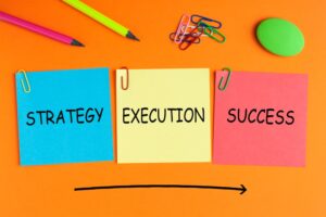 strategy to execution note pad