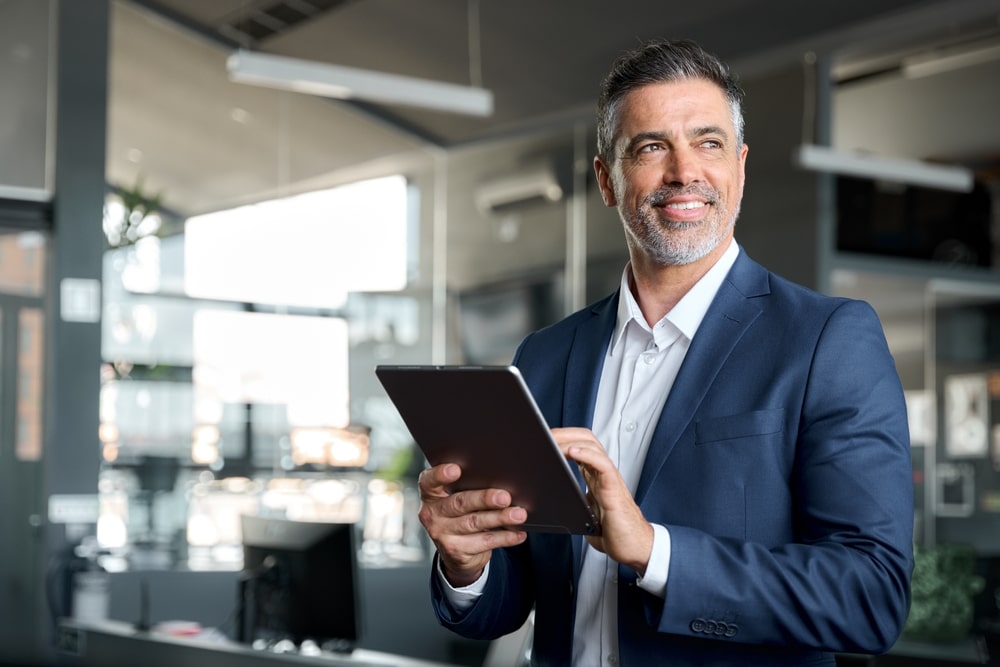 business man ceo wearing suit